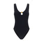 Black Polyamide One-Piece Swimsuit