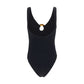 Black Polyamide One-Piece Swimsuit