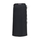 Black Viscose Long Skirt