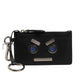 Vitello Liberty Studded Coin Pouch Key Case Ardesia