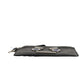 Vitello Liberty Studded Coin Pouch Key Case Ardesia