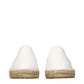 White Leather Espadrilles