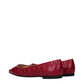 Pink Leather Ballet Flats