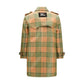 Multicolor Polyester Trench Coat