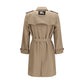 Brown Silk Trench Coat