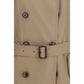Brown Silk Trench Coat