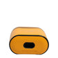 Case Yellow Calf Leather Logo Flip Holder Strap Airpods