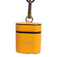 Case Yellow Calf Leather Logo Flip Holder Strap Airpods