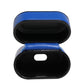 Case Blue Calf Leather Logo Flip Holder Strap Airpods