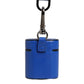 Case Blue Calf Leather Logo Flip Holder Strap Airpods