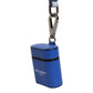 Case Blue Calf Leather Logo Flip Holder Strap Airpods