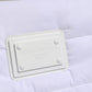 White Logo Plaque Polyester Quilted Shoulder Borse Bag