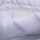 White Logo Plaque Polyester Quilted Shoulder Borse Bag