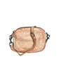 Beige Vintage Leather Logo Plaque Shoulder Borse Men Bag