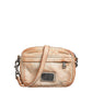 Beige Vintage Leather Logo Plaque Shoulder Borse Men Bag