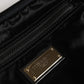 Black Nylon Brass Plate Bumbag Waist Fanny Pack Men Bag