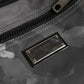 Black Nylon Brass Plate Camouflage Waist Fanny Pack Bag