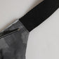 Black Nylon Brass Plate Camouflage Waist Fanny Pack Bag