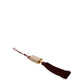 Pink Exotic Leather Mini Mirror Tassel Makeup Bag