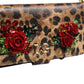 Flip Cover Brown Leopard Crystal iPhone X - XS Case