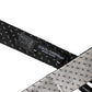 White Black Patterned Silk Adjustable Men Necktie Tie