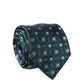 Dark Green Patterned Silk Adjustable Men Necktie Tie