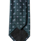 Dark Green Patterned Silk Adjustable Men Necktie Tie