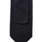 Dark Blue Solid 100% Silk Adjustable Men Necktie Tie