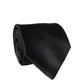 Brown Logo Embroidery Silk Adjustable Men Necktie Tie