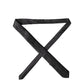 Black Solid 100% Silk Adjustable Men Tied Necktie Tie