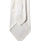 White Solid Silk Blend Adjustable Men Tied Necktie Tie