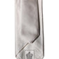 Light Gray Silk Satin Wide Adjustable Men Necktie Tie
