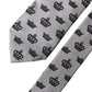 Gray Crown Fantasy Silk Adjustable Men Tied Necktie Tie