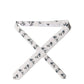 White Floral Fantasy Cotton Adjustable Men Necktie Tie