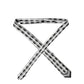 Black White Abstract Silk Adjustable Men Tied Necktie Tie