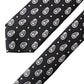 Black Paisley 100% Silk Adjustable Men Tied Necktie Tie