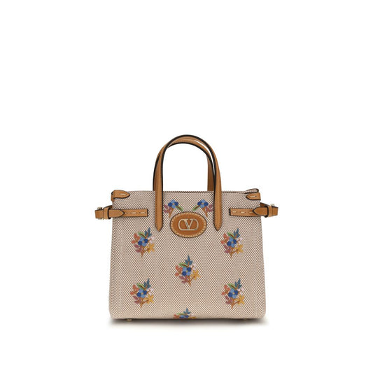 Beige Cotton Handbag