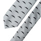 Light Gray Mustache Fantasy Silk Adjustable Necktie Tie
