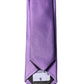 Purple Solid 100% Silk Adjustable Men Tied Necktie Tie