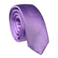 Purple Solid 100% Silk Adjustable Men Tied Necktie Tie