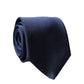 Navy Blue Solid 100% Silk Adjustable Men Necktie Tie