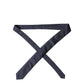 Navy Blue Textured Silk Adjustable Men Tied Necktie Tie