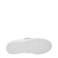White Leather Low Top Sneakers