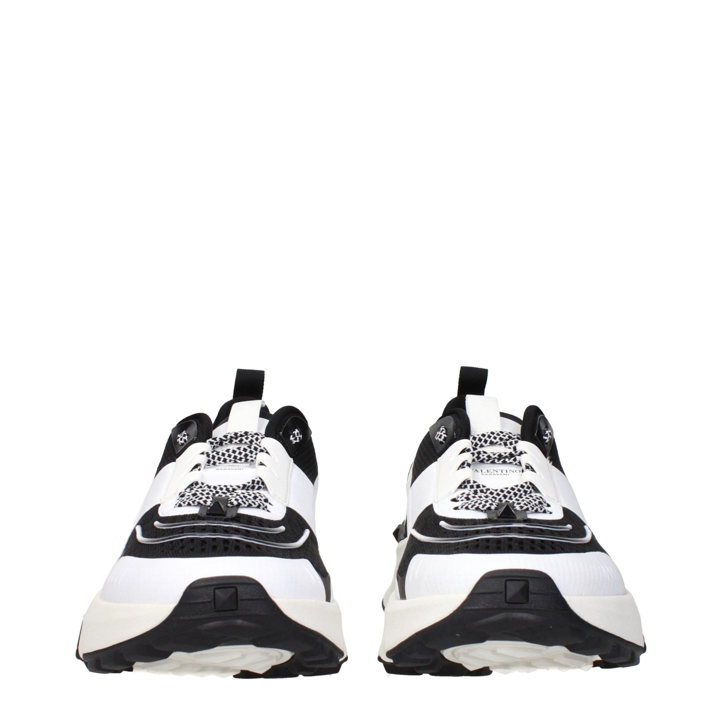 Black Fabric Athletic Sneakers