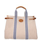 Beige Fabric Handbag