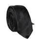 Black Patterned 100% Silk Adjustable Men Necktie Tie