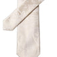 Off White Floral Silk Adjustable Men Tied Necktie Tie