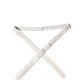 Off White Satin 100% Silk Adjustable Men Tied Necktie Tie