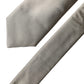 White Tattoo Floral Silk Adjustable Men Tied Necktie Tie