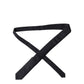 Black Solid 100% Silk Adjustable Men Tied Necktie Tie
